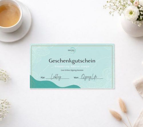 Qigong Geschenkgutschein